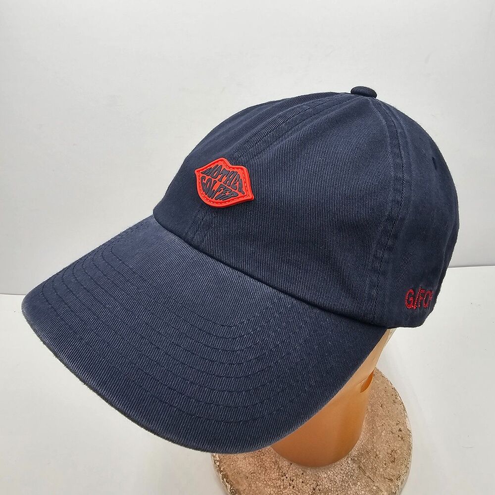 G/FORE Navy Blue Golf Hat Cap Snapback Lips Patch Mother Golfer Embroidered
